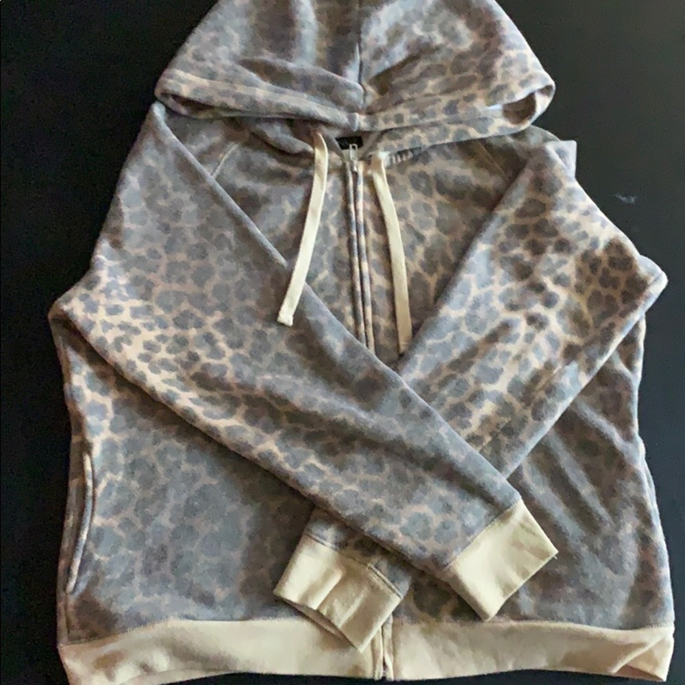 Venus zip up Leopard Hoodie XL